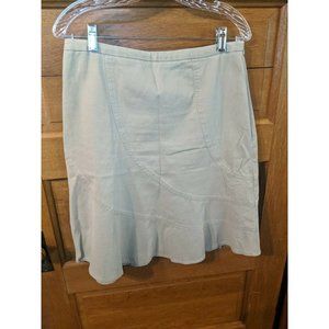 Casual Corner Annex Skirt Khaki Size 6 Tan Aline Womens